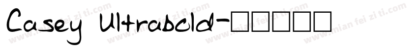 Casey Ultrabold字体转换